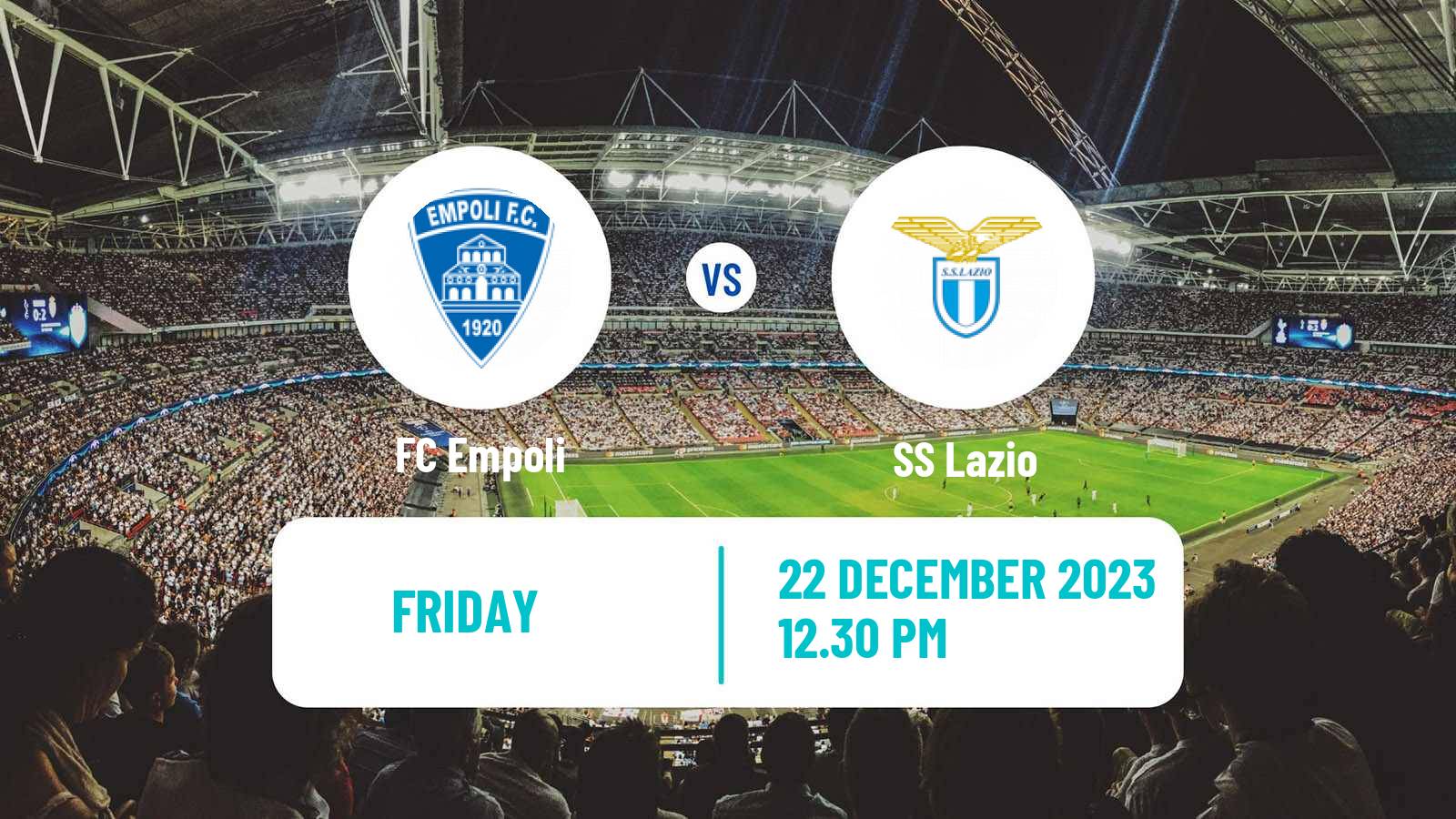 Soccer Italian Serie A Empoli - Lazio