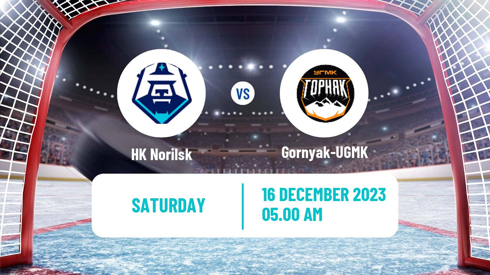 Hockey VHL Norilsk - Gornyak-UGMK