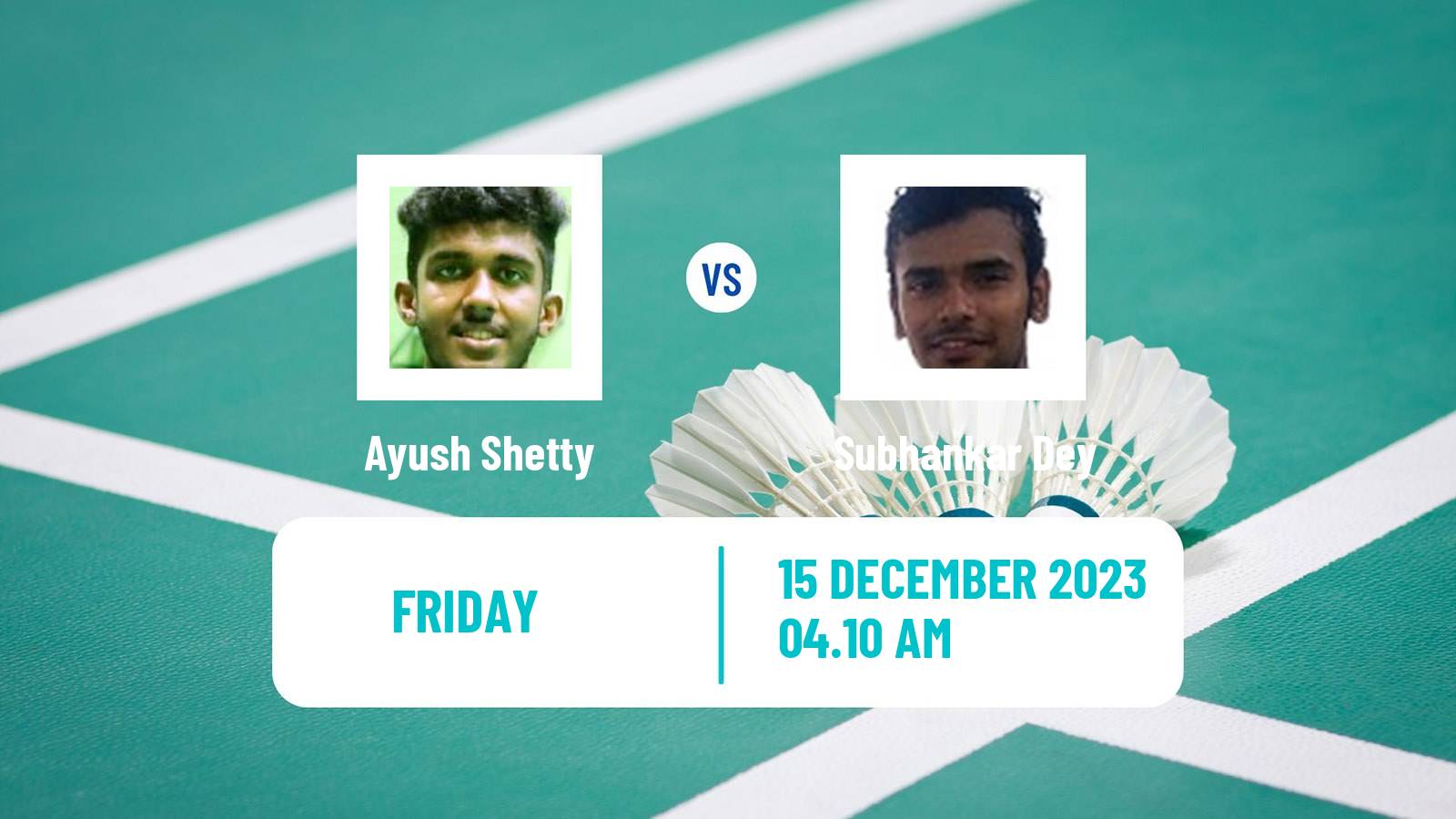 Badminton BWF World Tour Odisha Masters Men Ayush Shetty - Subhankar Dey