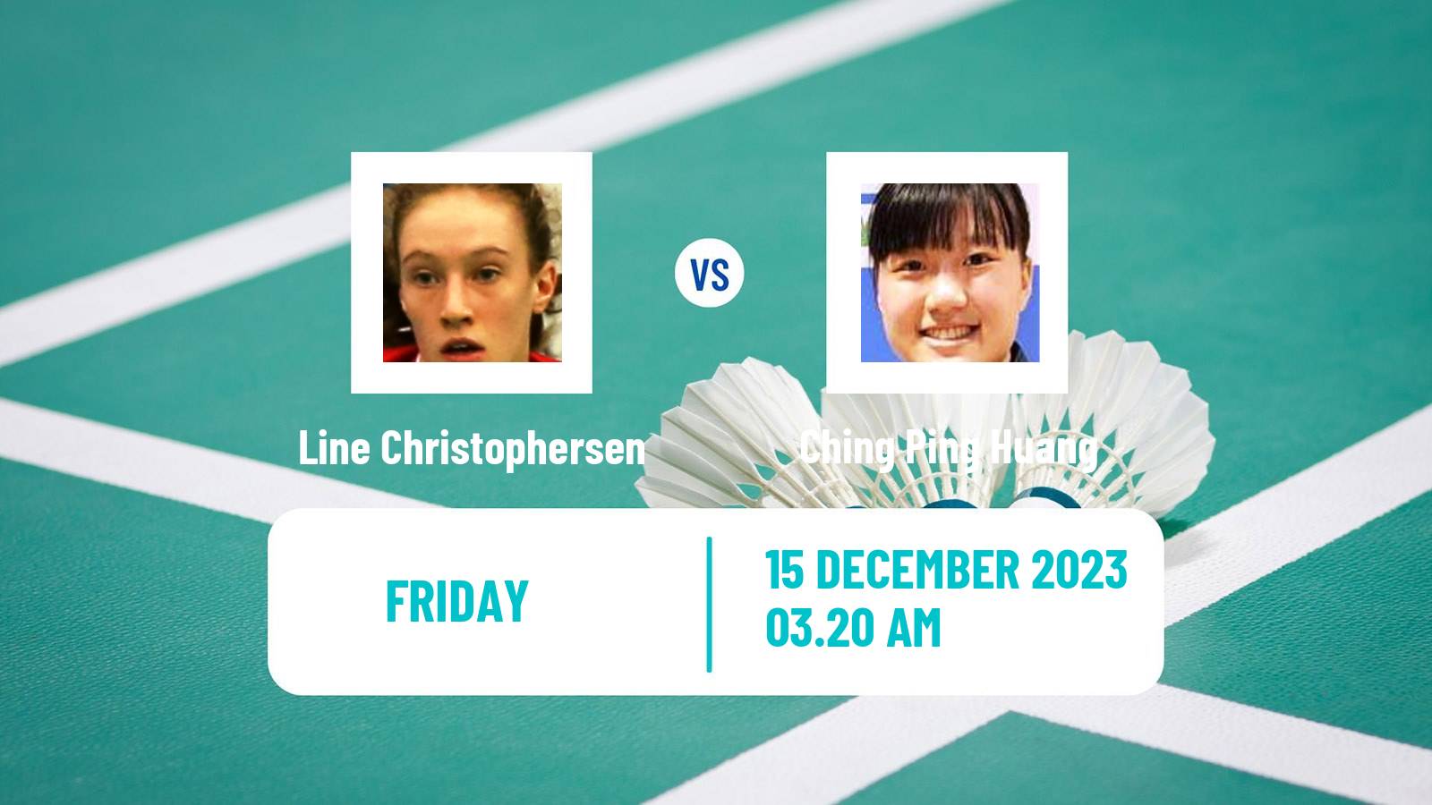 Badminton BWF World Tour Odisha Masters Women Line Christophersen - Ching Ping Huang