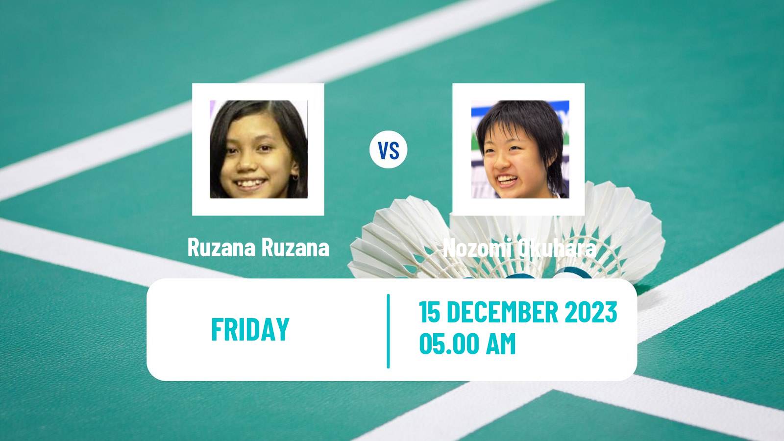Badminton BWF World Tour Odisha Masters Women Ruzana Ruzana - Nozomi Okuhara