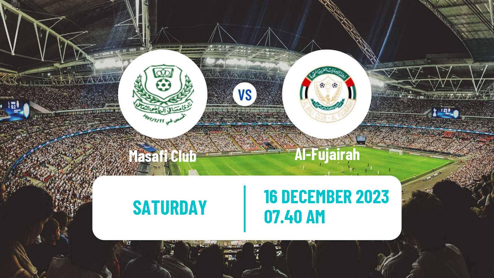 Soccer UAE Division 1 Masafi - Al-Fujairah