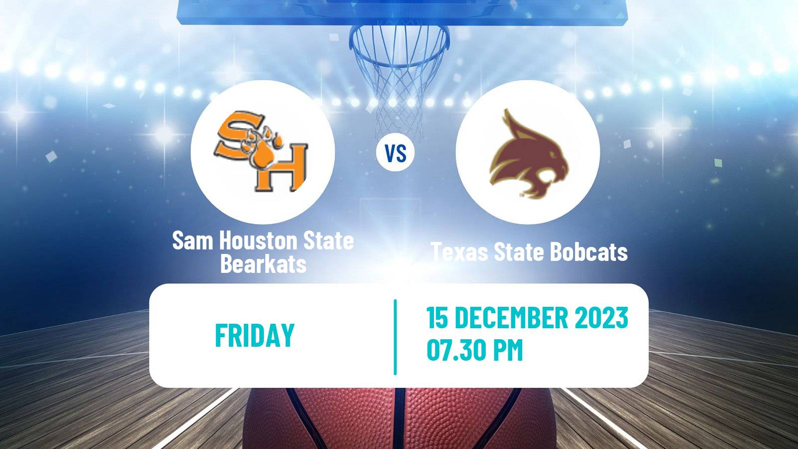 Basketball NCAA College Basketball Sam Houston State Bearkats - Texas State Bobcats