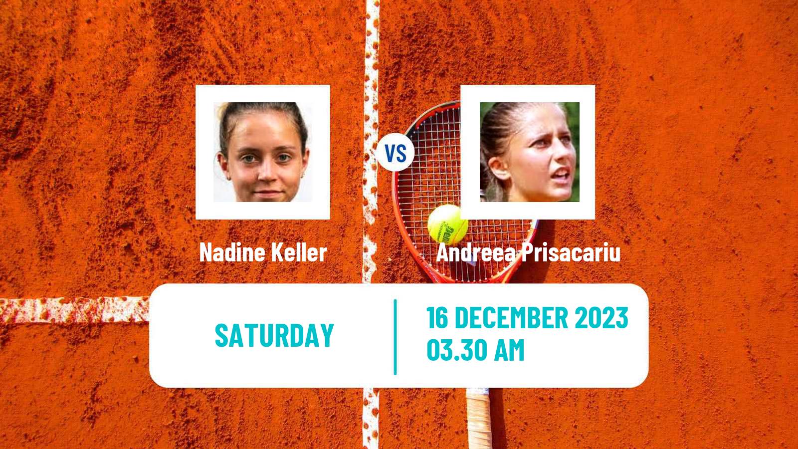 Tennis ITF W25 Monastir 6 Women Nadine Keller - Andreea Prisacariu