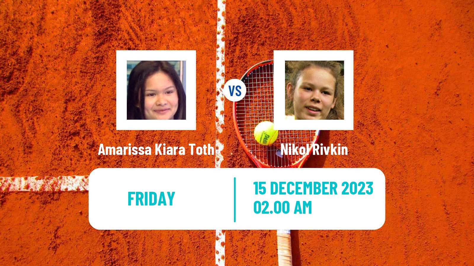 Tennis ITF W15 Antalya 22 Women Amarissa Kiara Toth - Nikol Rivkin
