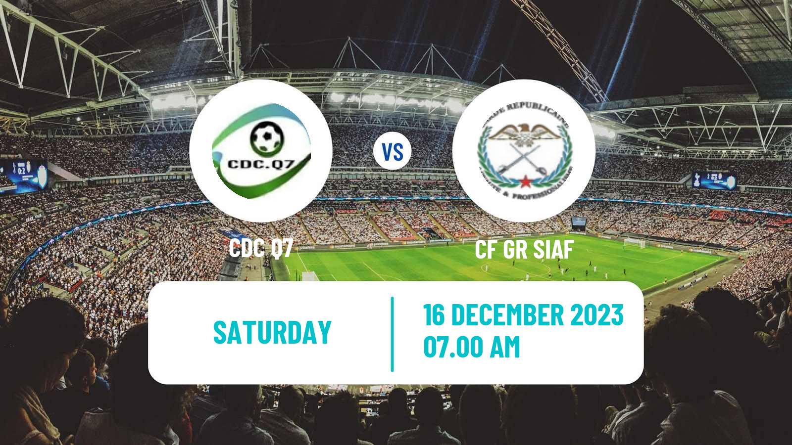 Soccer Djibouti Premier League CDC Q7 - GR SIAF