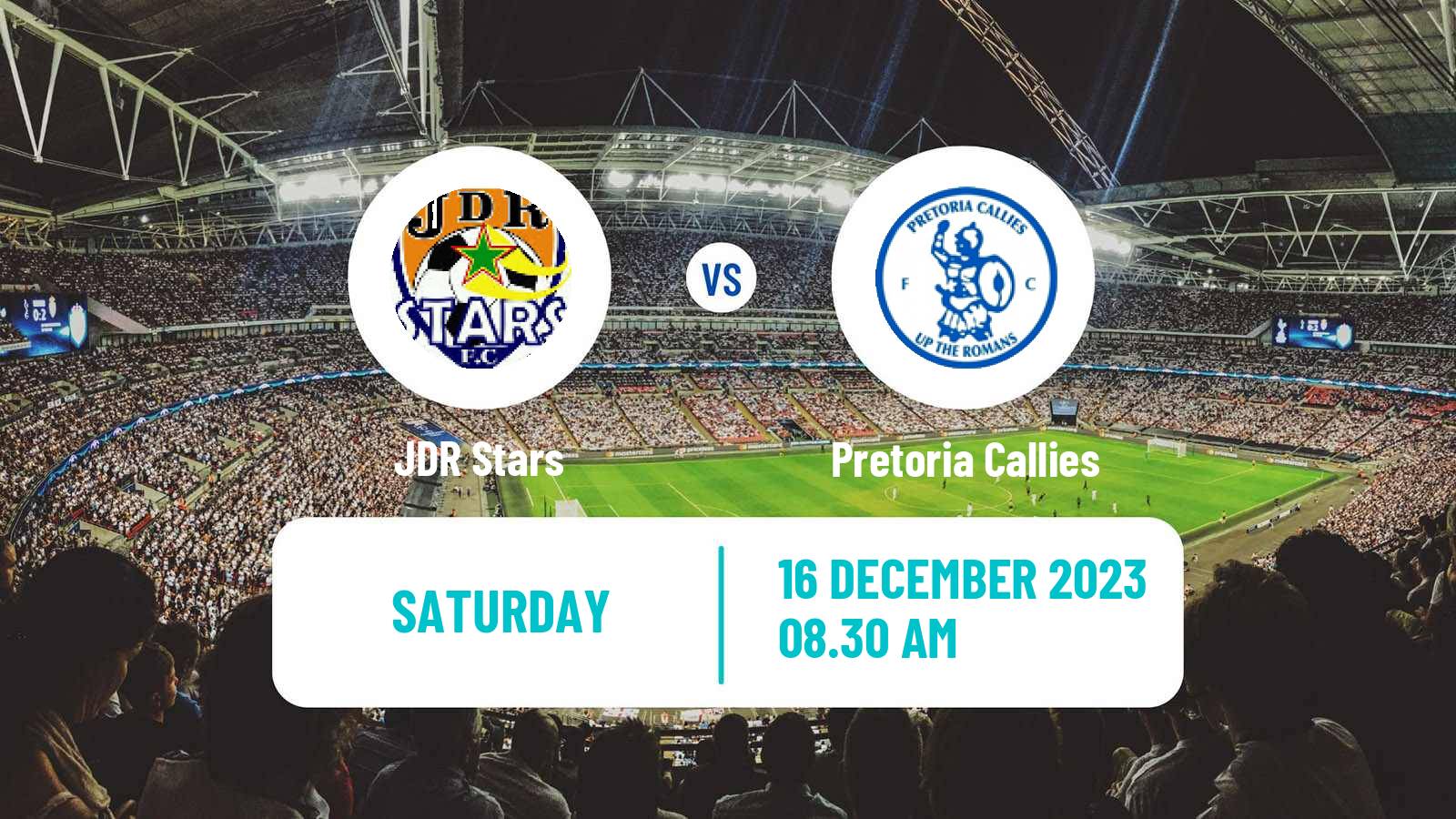 Soccer South African First Division JDR Stars - Pretoria Callies
