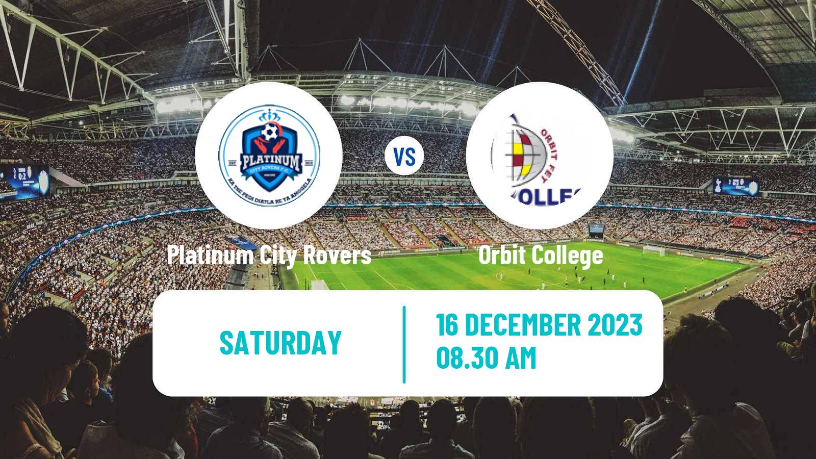 Soccer South African First Division Platinum City Rovers - Orbit College
