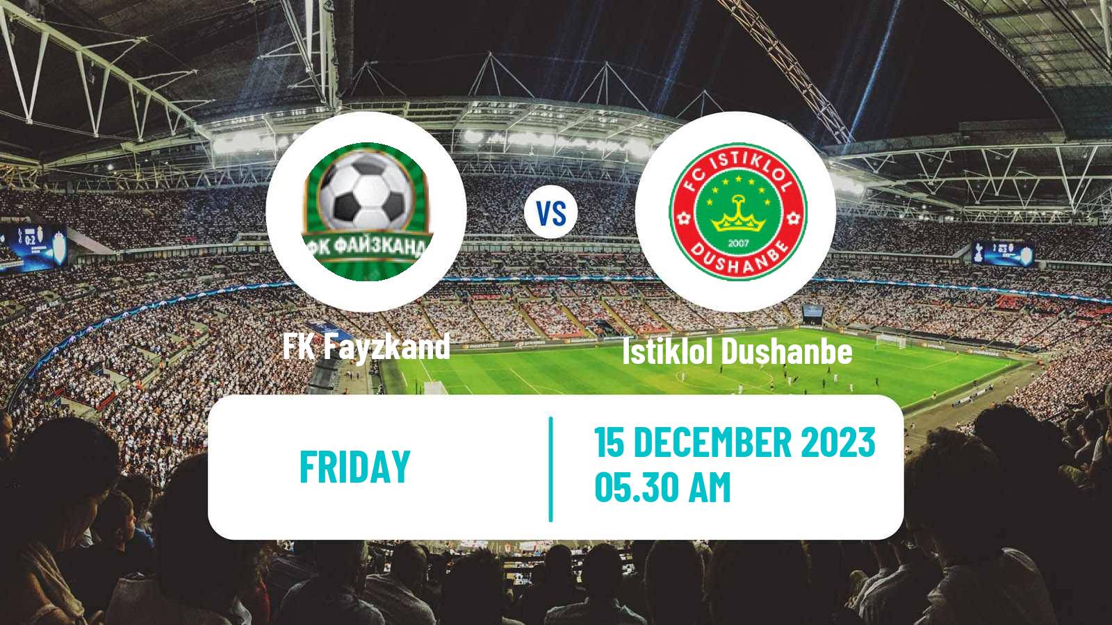 Soccer Tajik League Fayzkand - Istiklol Dushanbe