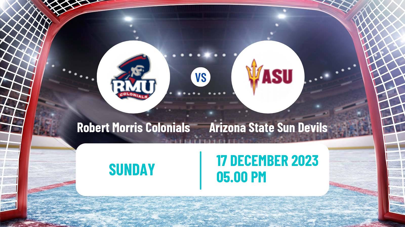 Hockey NCAA Hockey Robert Morris Colonials - Arizona State Sun Devils