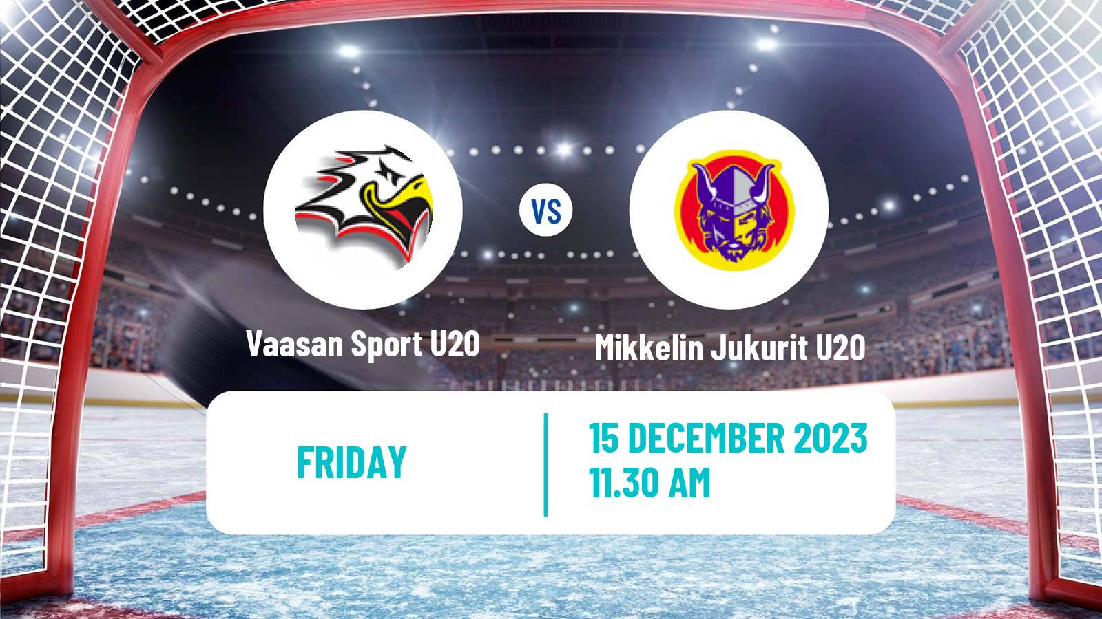 Hockey Finnish SM-sarja U20 Vaasan Sport U20 - Mikkelin Jukurit U20