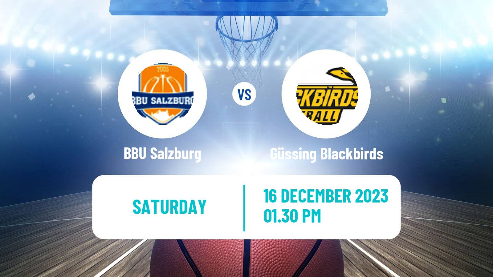 Basketball Austrian Zweite Liga Basketball BBU Salzburg - Güssing Blackbirds