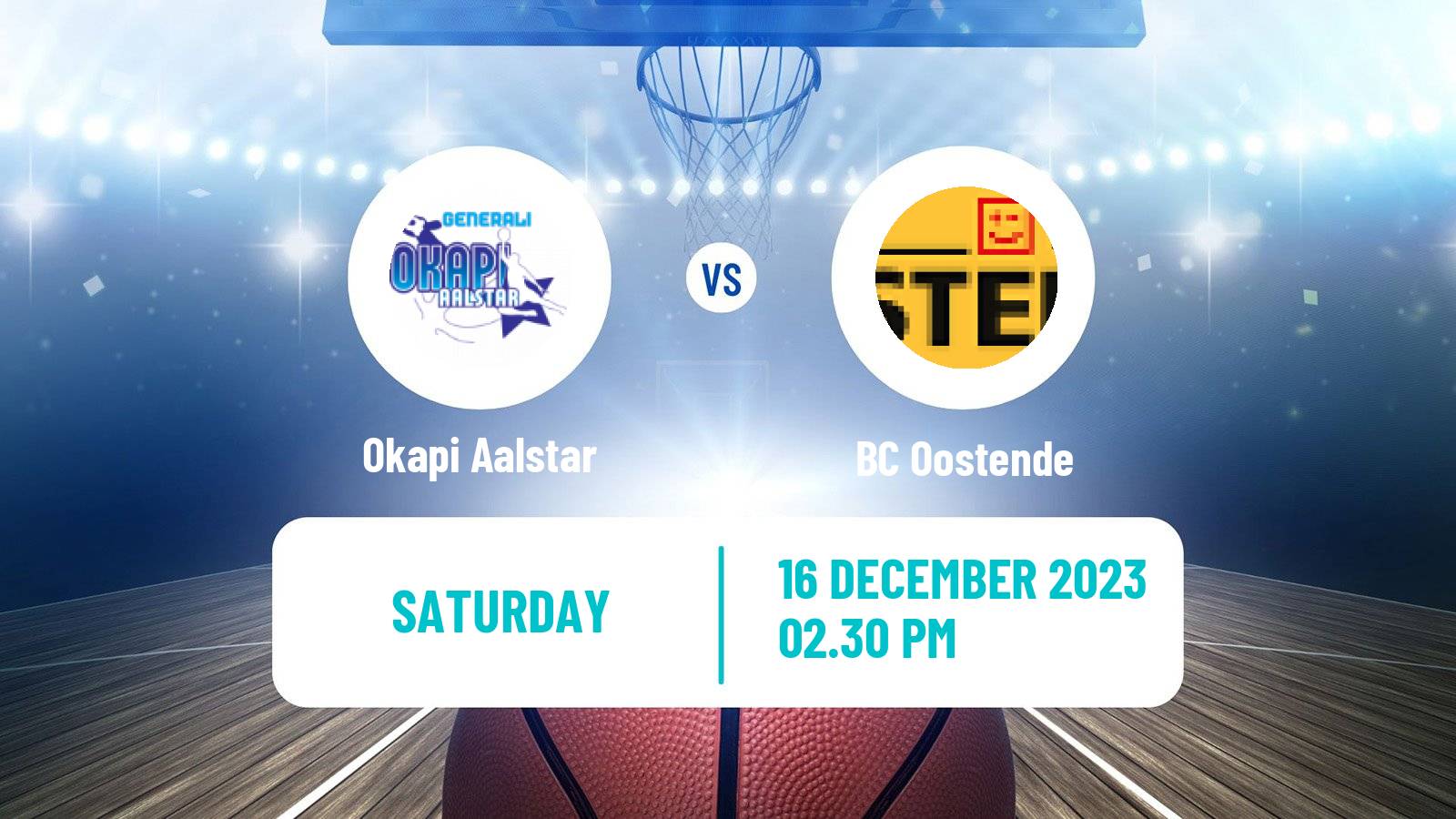 Basketball BNXT League Okapi Aalstar - Oostende