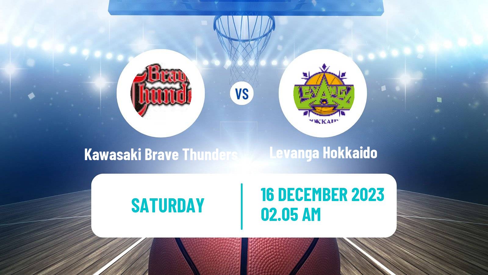 Basketball BJ League Kawasaki Brave Thunders - Levanga Hokkaido