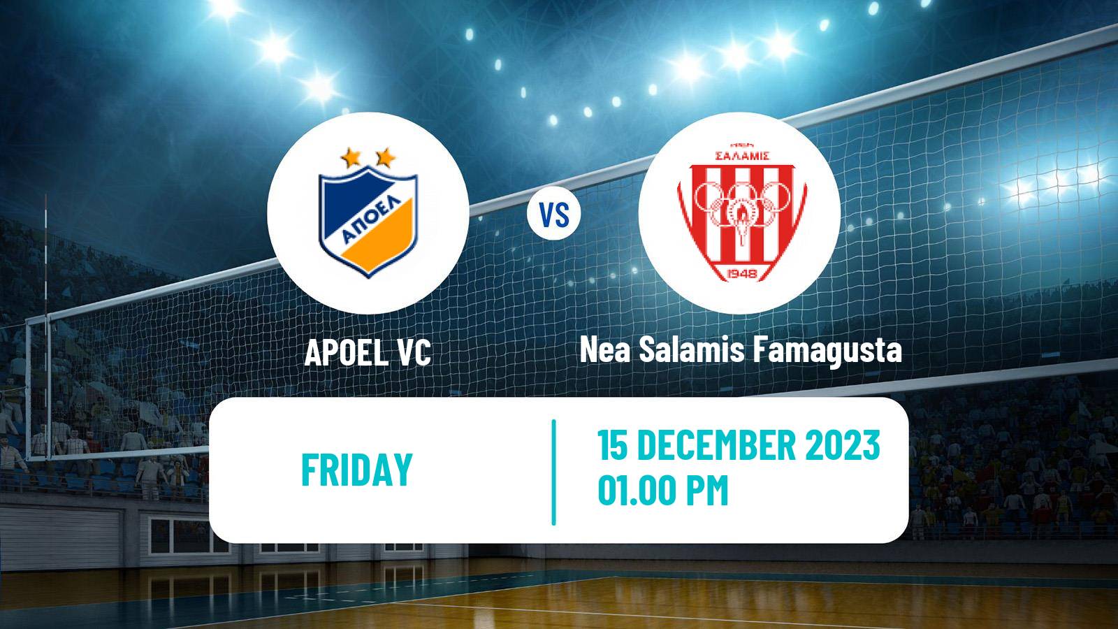 Volleyball Cypriot Championship Volleyball APOEL - Nea Salamis Famagusta
