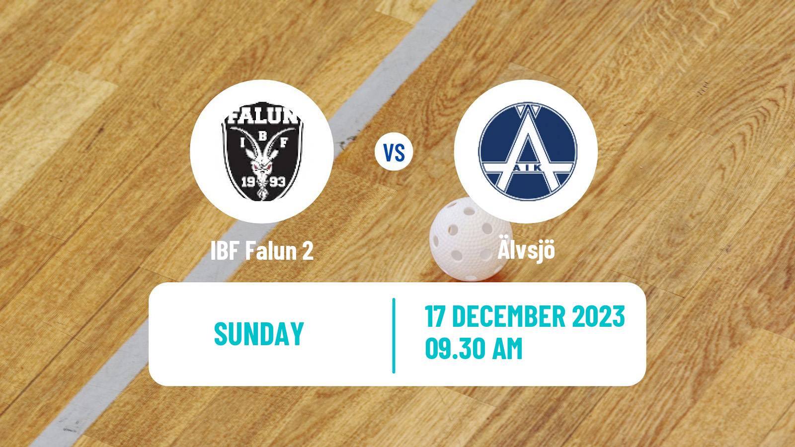 Floorball Swedish Allsvenskan Norra Floorball Falun 2 - Älvsjö