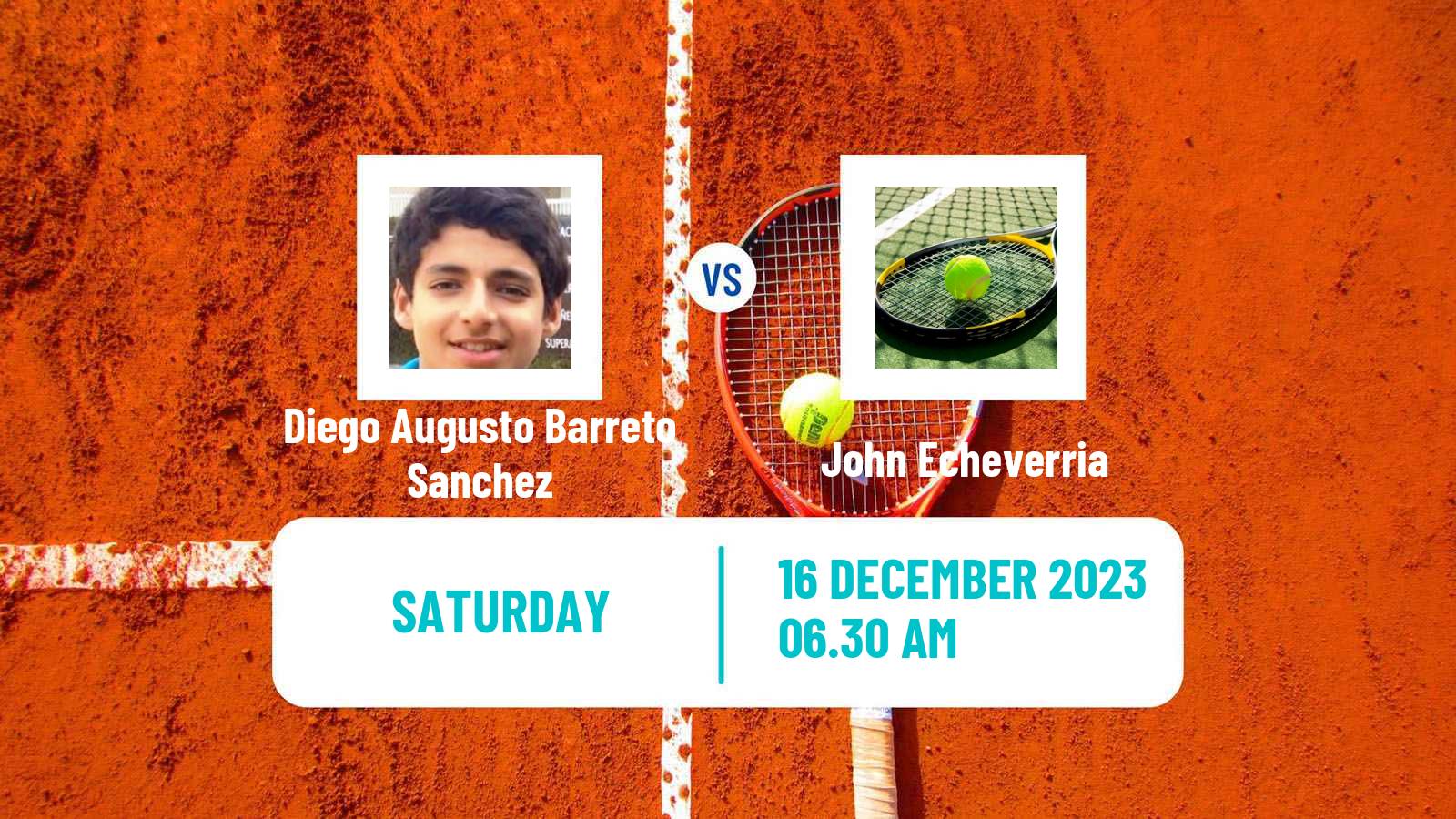 Tennis ITF M15 Ceuta Men Diego Augusto Barreto Sanchez - John Echeverria