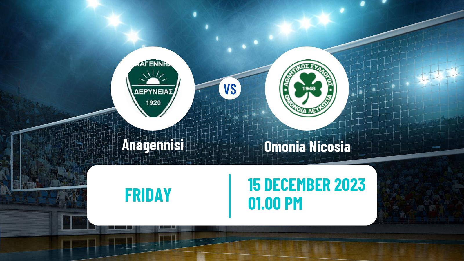 Volleyball Cypriot Championship Volleyball Anagennisi - Omonia Nicosia