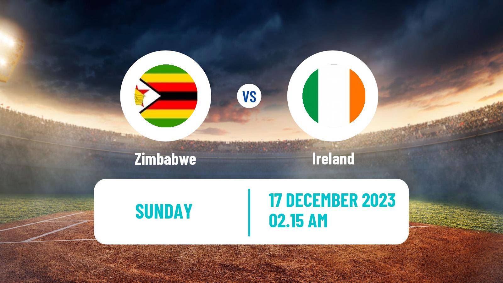 Cricket One Day International Zimbabwe - Ireland