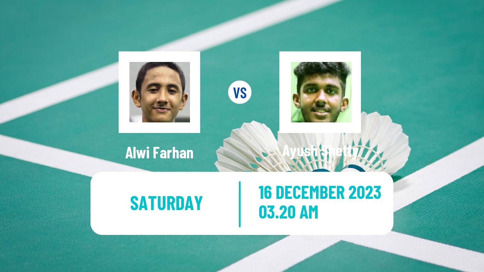 Badminton BWF World Tour Odisha Masters Men Alwi Farhan - Ayush Shetty