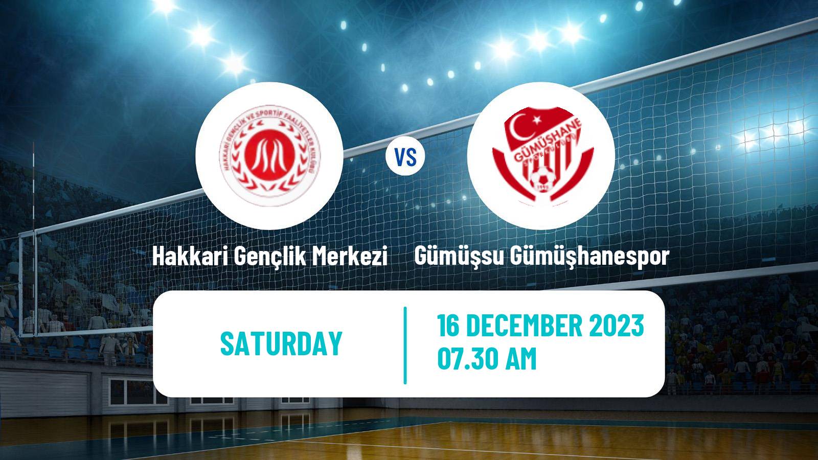 Volleyball Turkish 1 Ligi Volleyball Hakkari Gençlik Merkezi - Gümüşsu Gümüşhanespor