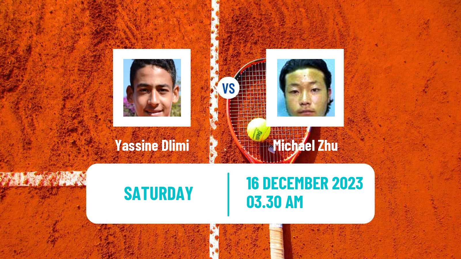 Tennis ITF M15 Monastir 50 Men Yassine Dlimi - Michael Zhu