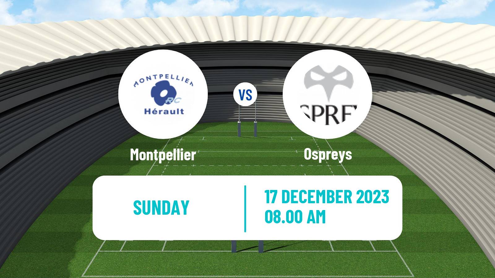 Rugby union Challenge Cup Rugby Montpellier - Ospreys