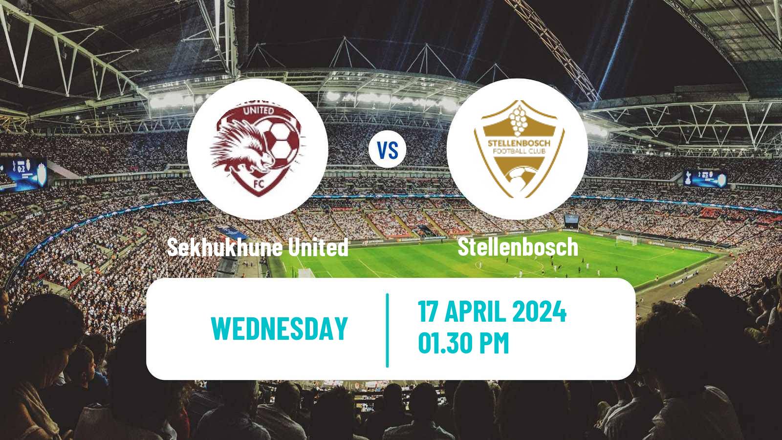 Soccer South African Premier Soccer League Sekhukhune United - Stellenbosch