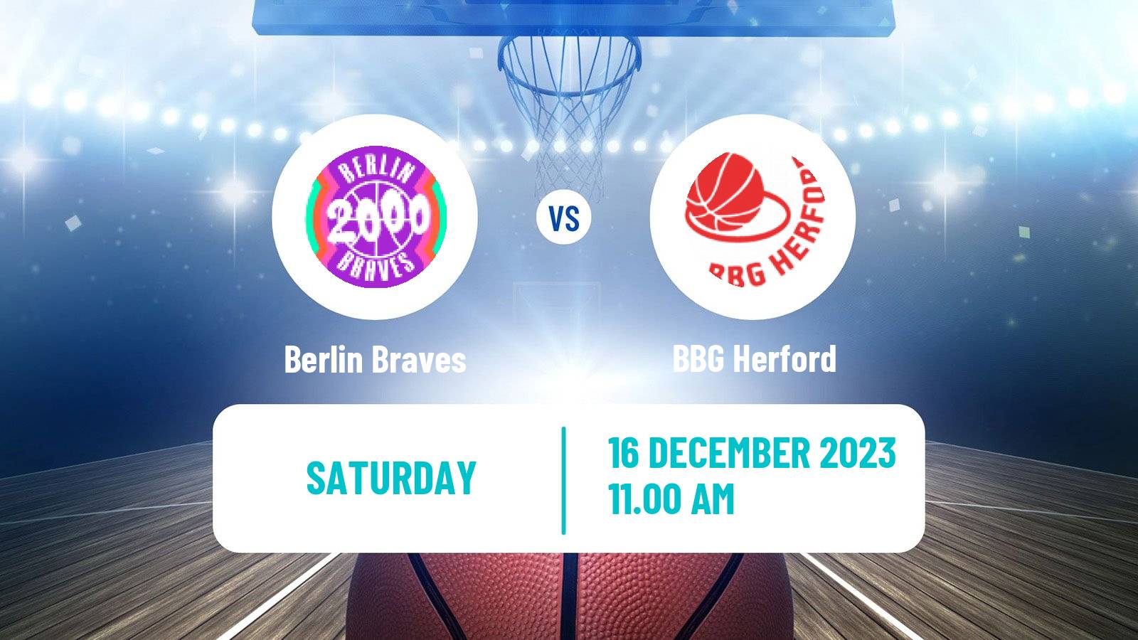 Basketball German Pro B Basketball Berlin Braves - Herford