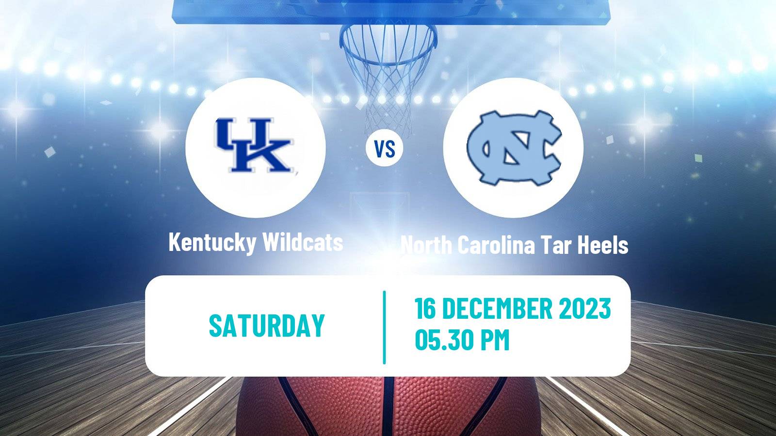 Basketball NCAA College Basketball Kentucky Wildcats - North Carolina Tar Heels