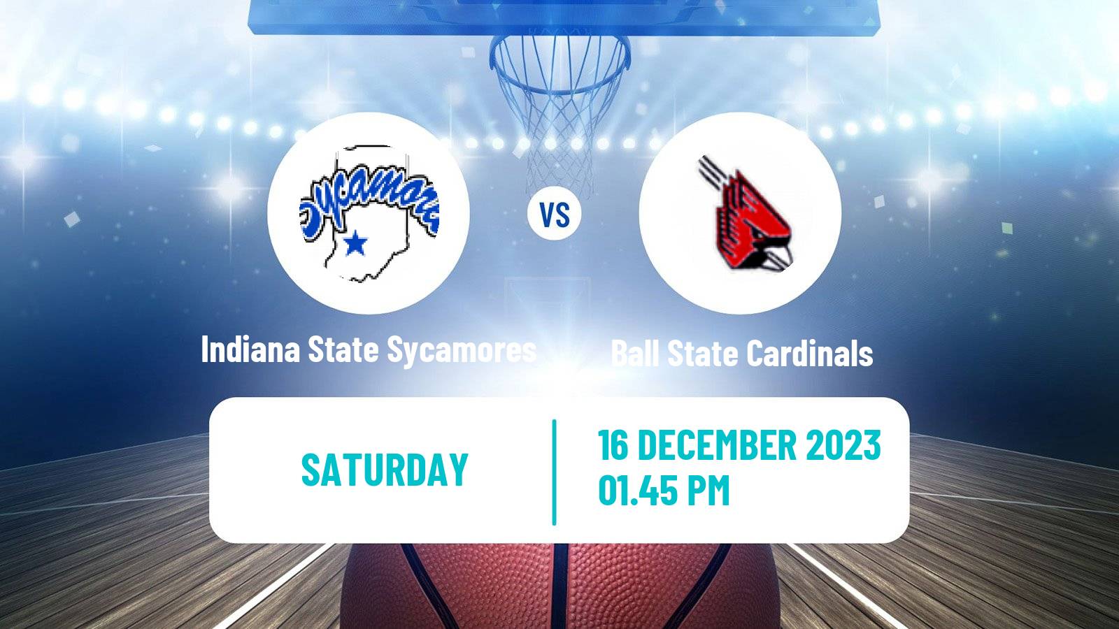 Basketball NCAA College Basketball Indiana State Sycamores - Ball State Cardinals