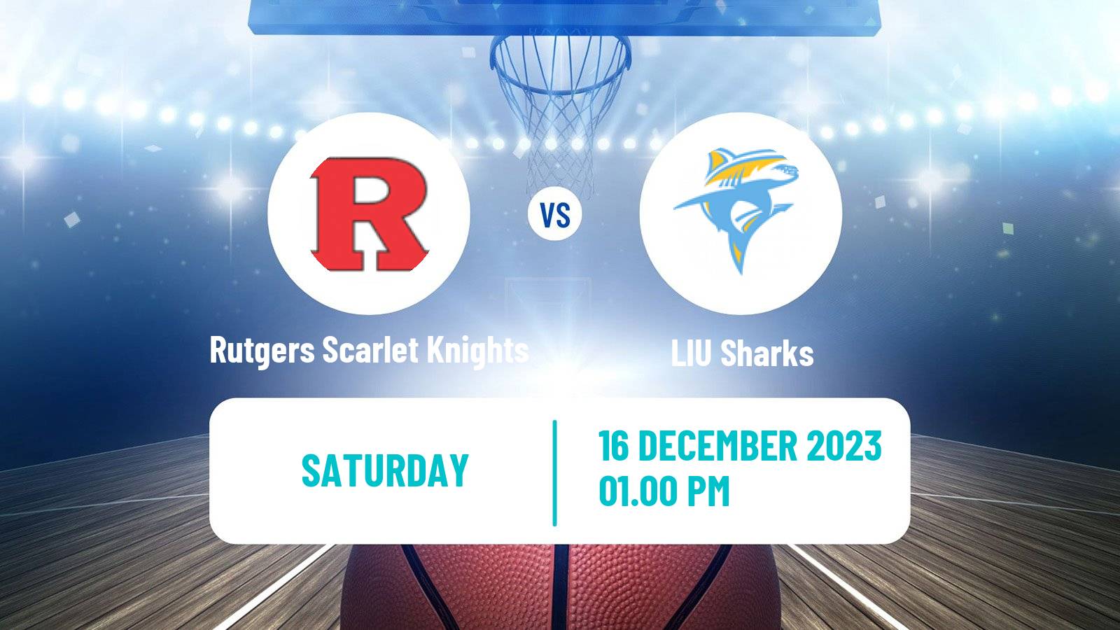 Basketball NCAA College Basketball Rutgers Scarlet Knights - LIU Sharks
