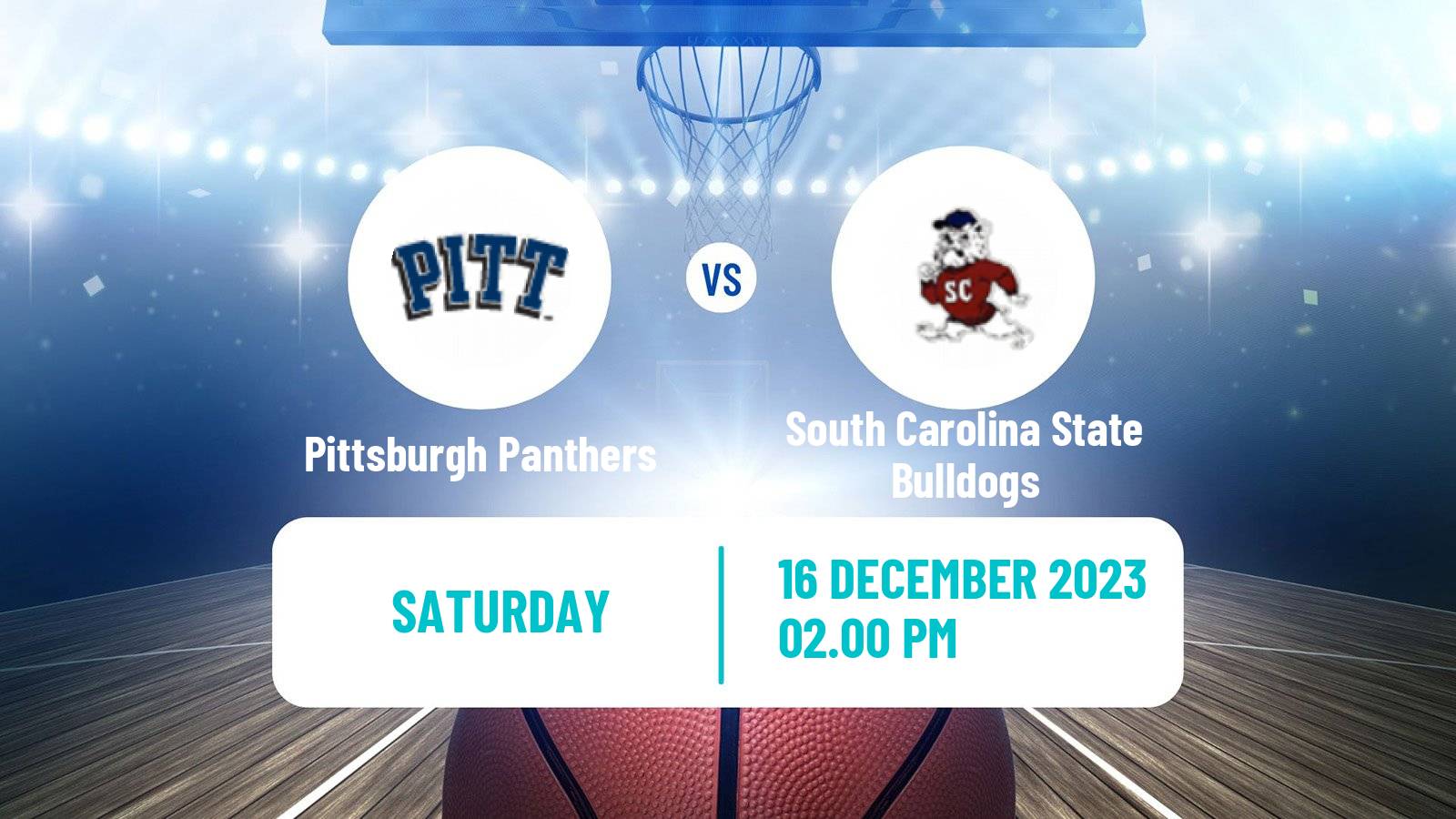 Basketball NCAA College Basketball Pittsburgh Panthers - South Carolina State Bulldogs