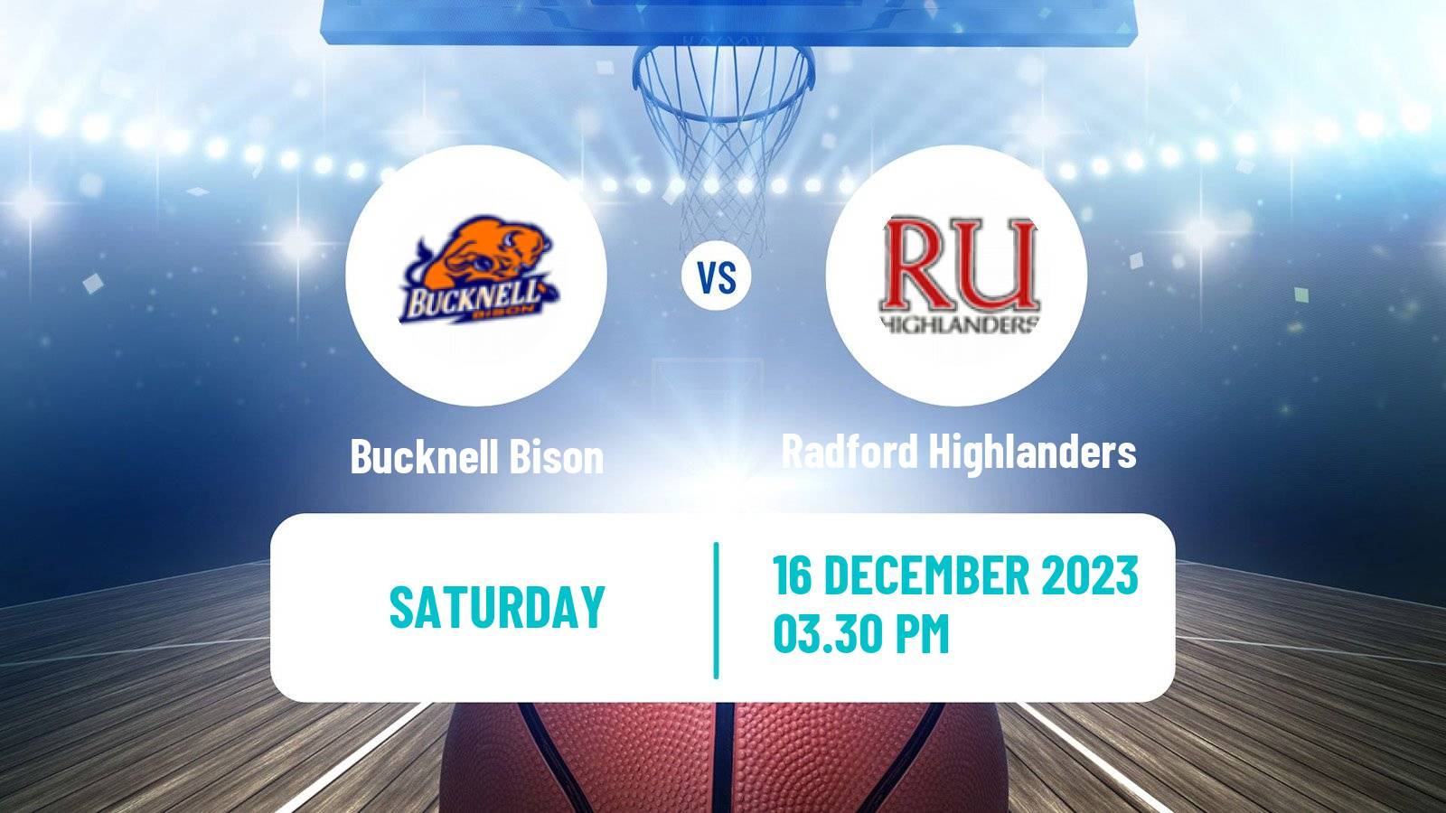 Basketball NCAA College Basketball Bucknell Bison - Radford Highlanders