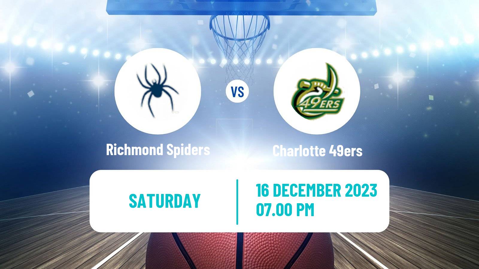 Basketball NCAA College Basketball Richmond Spiders - Charlotte 49ers