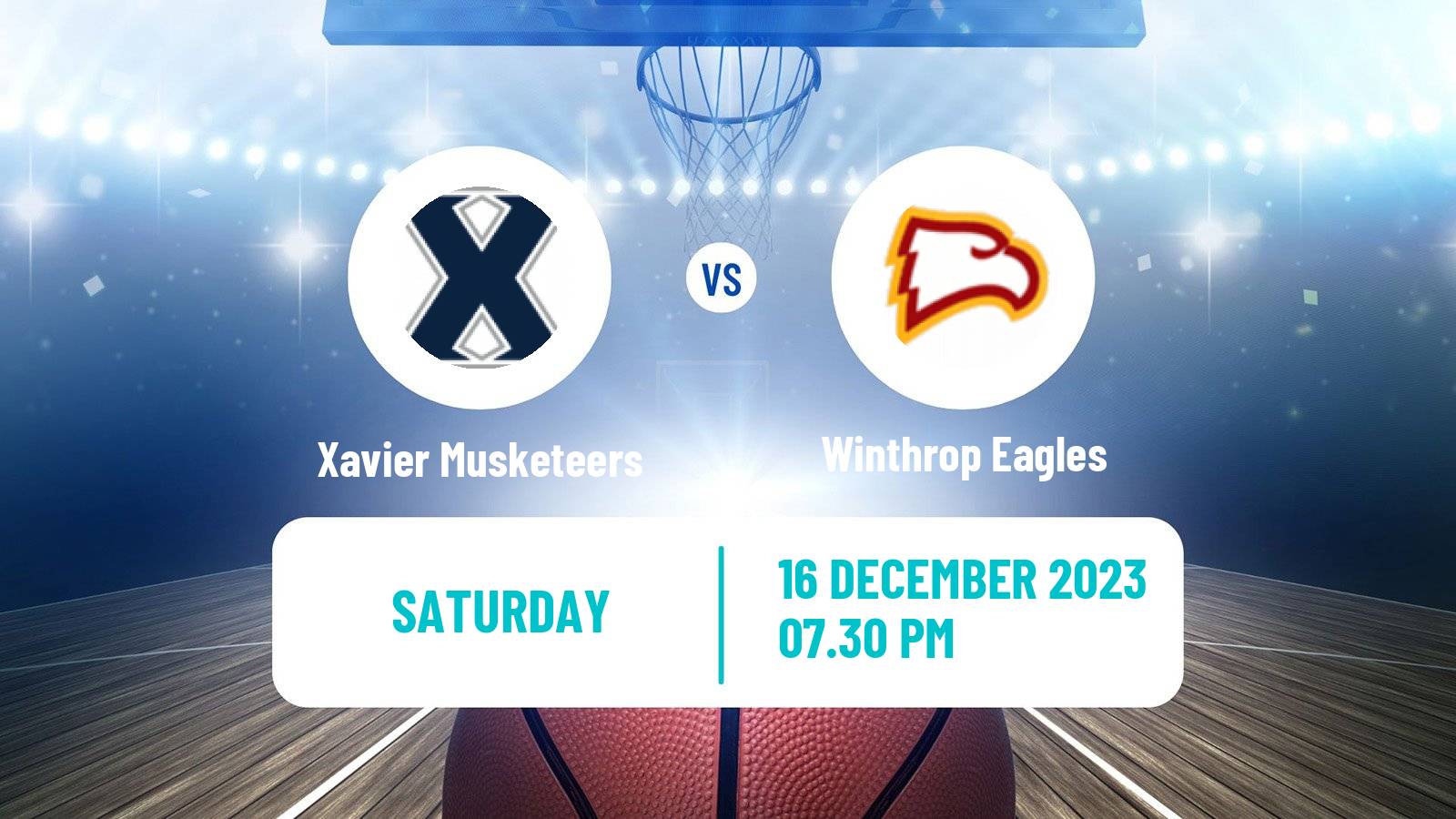 Basketball NCAA College Basketball Xavier Musketeers - Winthrop Eagles