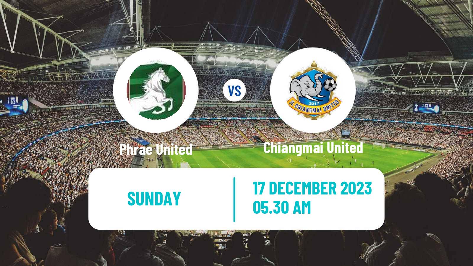 Soccer Thai League 2 Phrae United - Chiangmai United