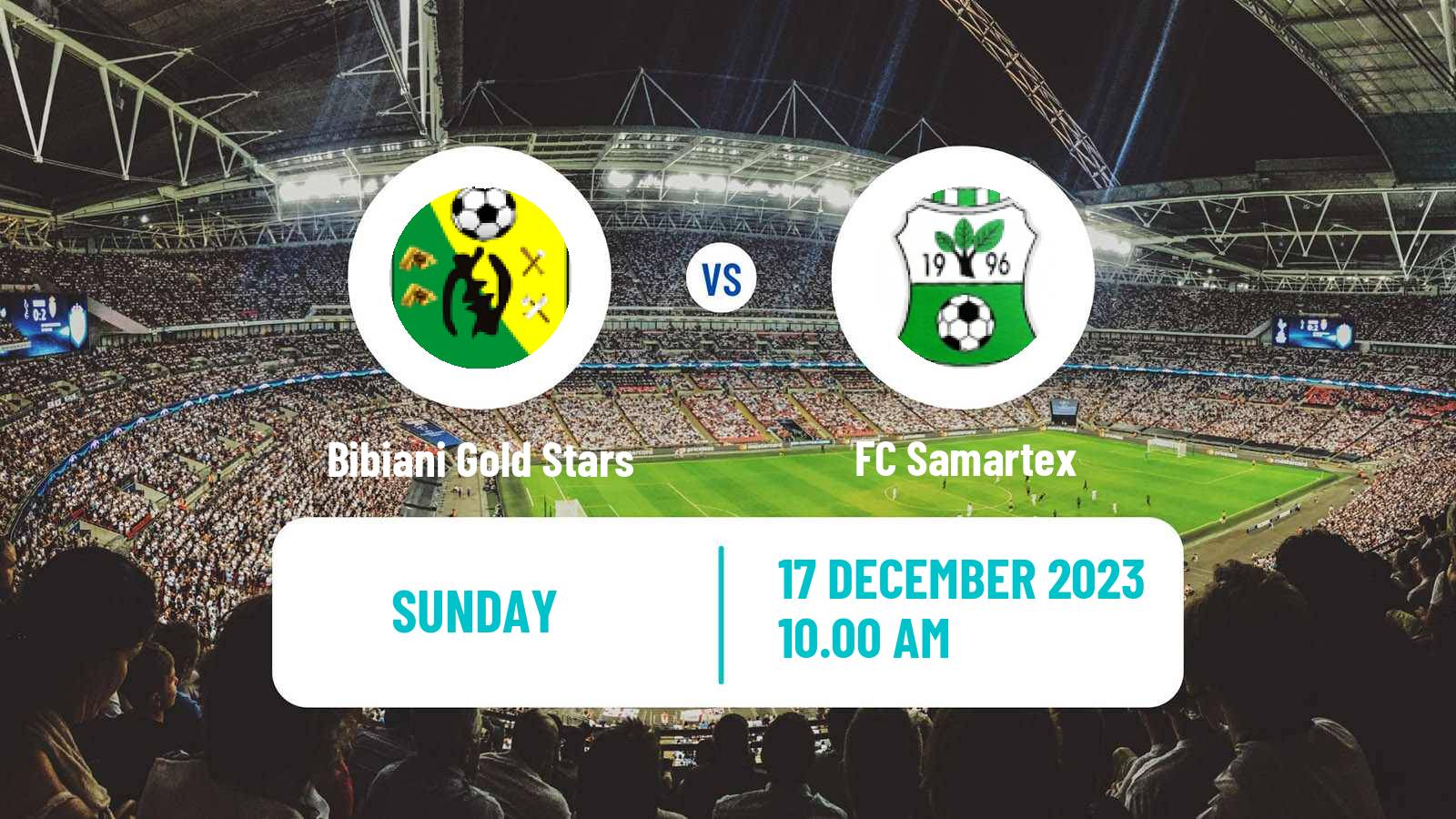 Soccer Ghanaian Premier League Bibiani Gold Stars - Samartex