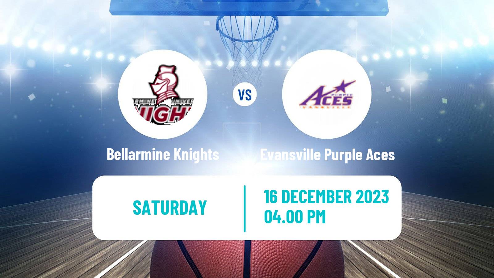 Basketball NCAA College Basketball Bellarmine Knights - Evansville Purple Aces