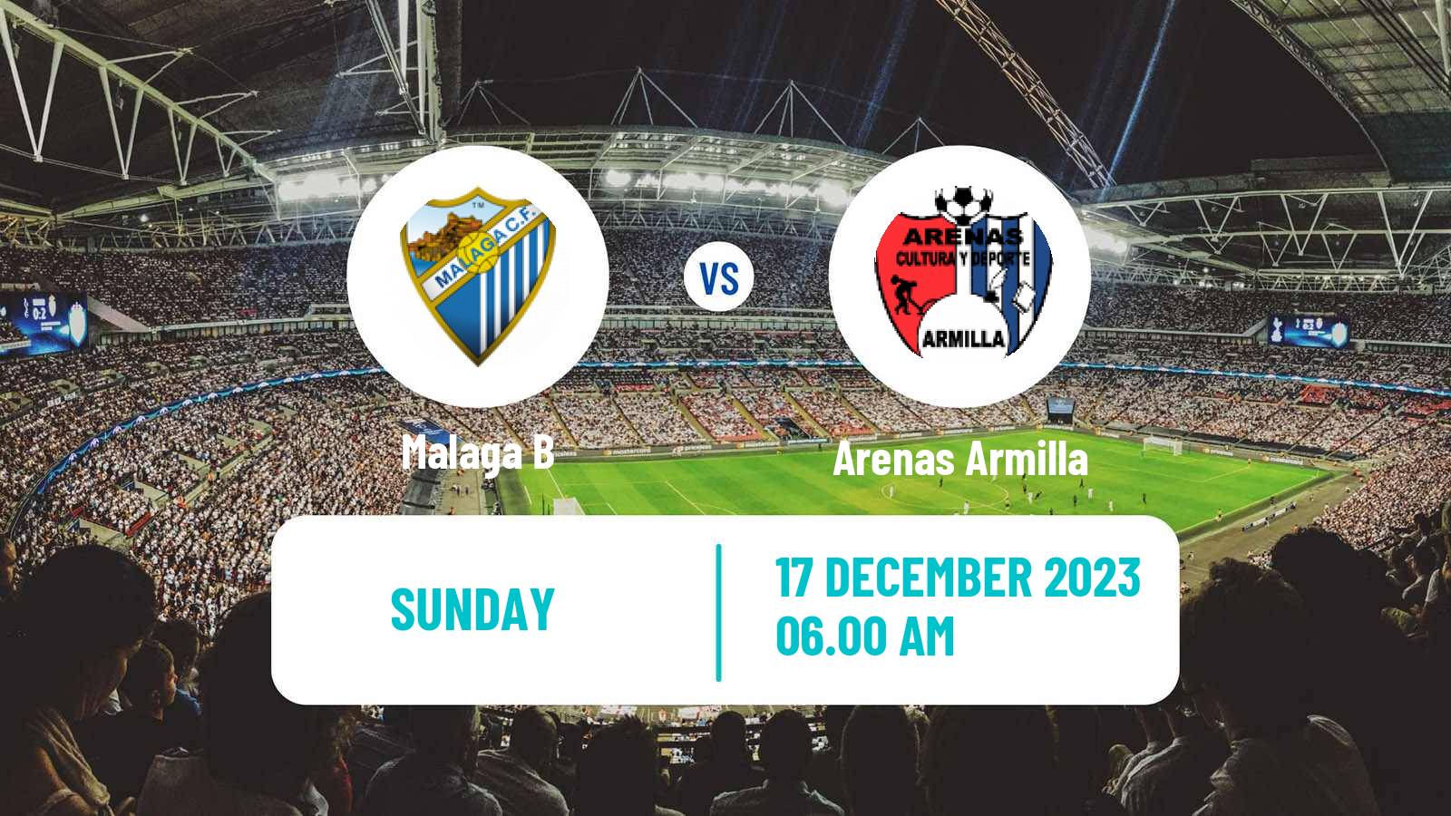 Soccer Spanish Tercera RFEF - Group 9 Malaga B - Arenas Armilla