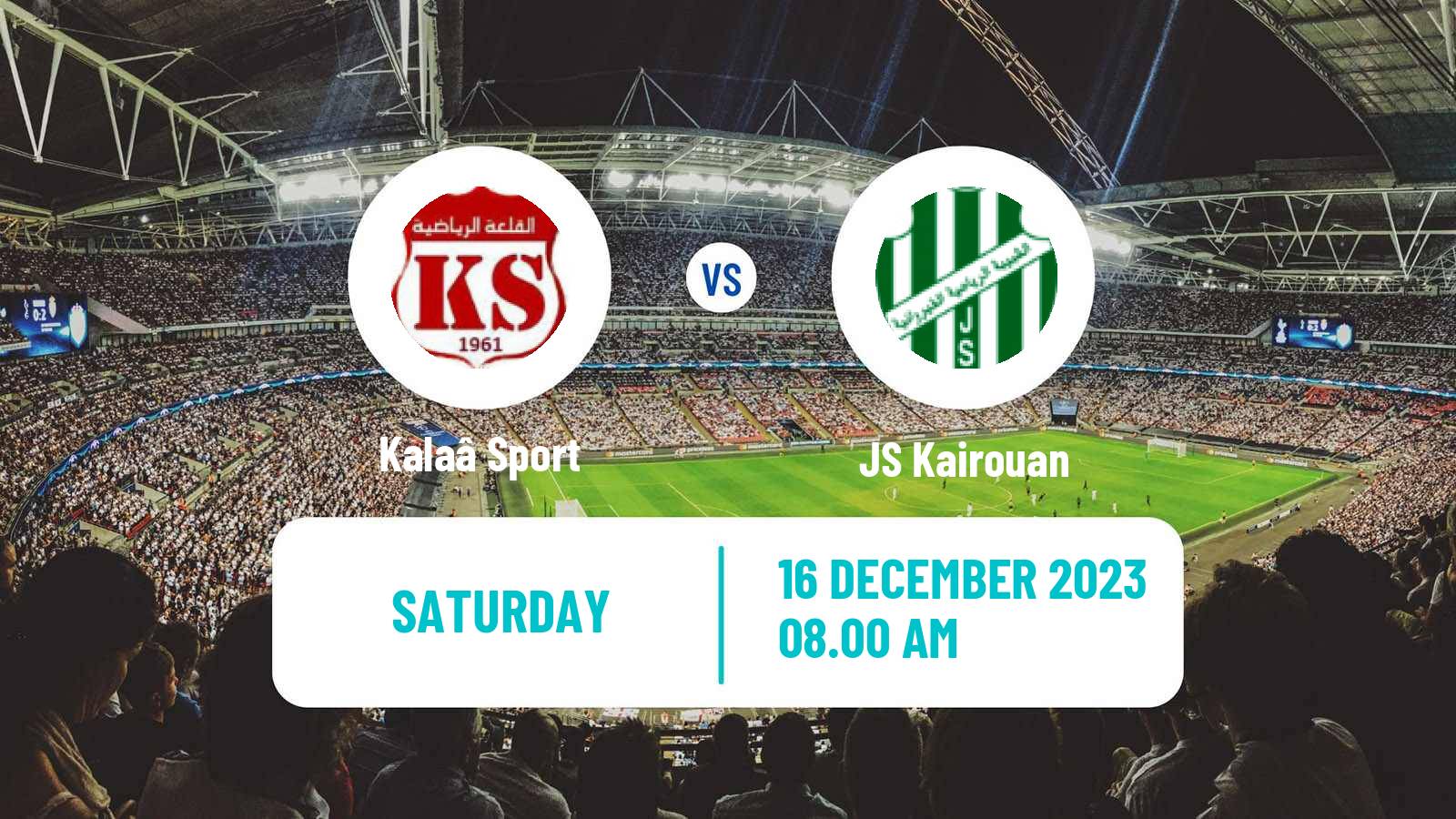 Soccer Tunisian Ligue 2 Kalaâ - JS Kairouan