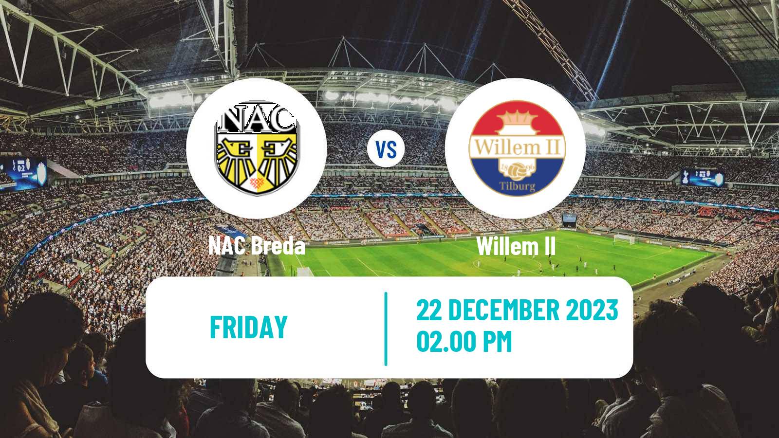 Soccer Dutch Eerste Divisie NAC Breda - Willem II