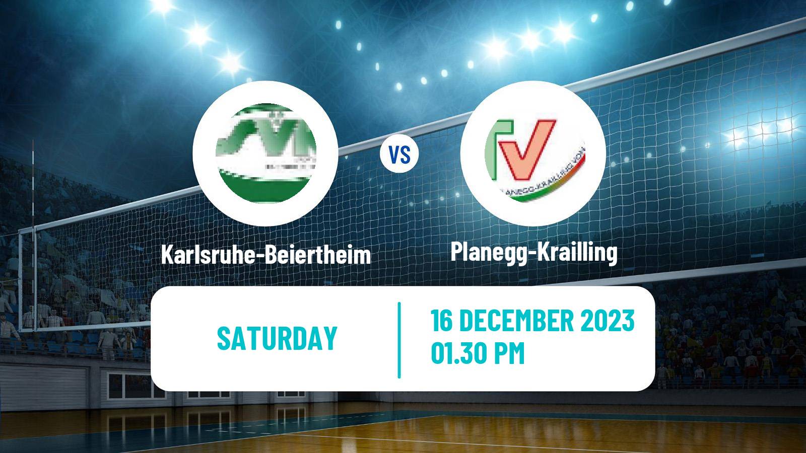 Volleyball German 2 Bundesliga South Volleyball Women Karlsruhe-Beiertheim - Planegg-Krailling