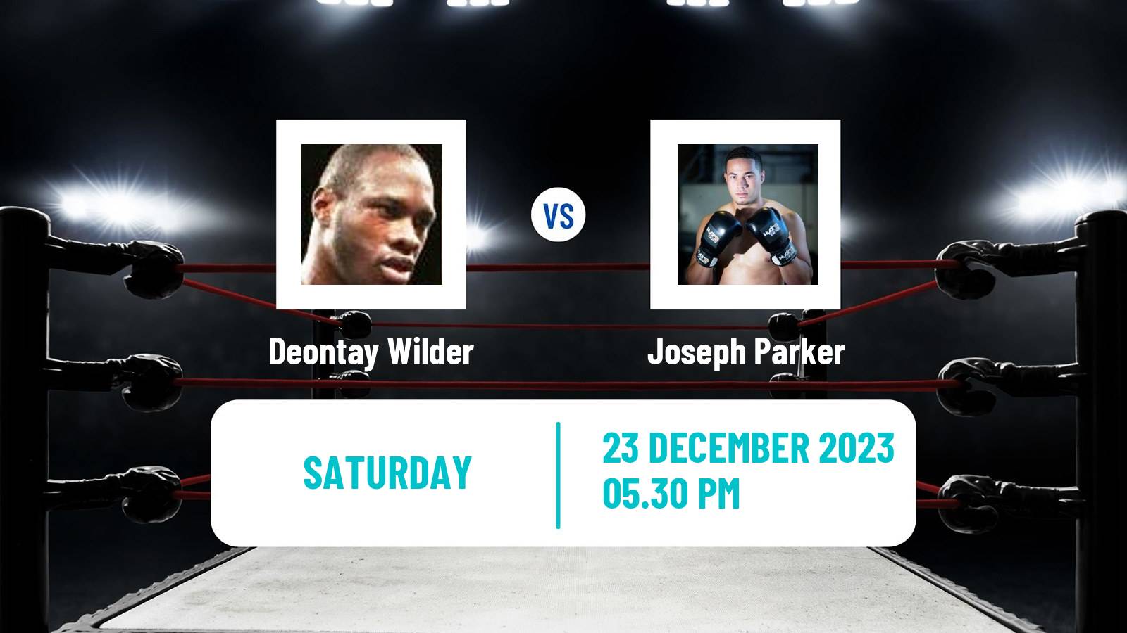 Boxing Heavyweight Others Matches Men Deontay Wilder - Joseph Parker