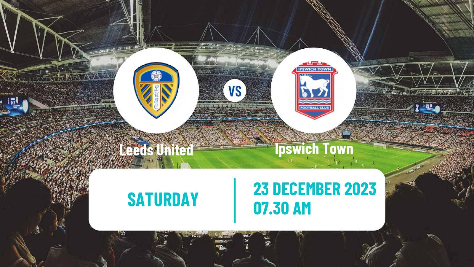 Soccer English League Championship Leeds United - Ipswich Town