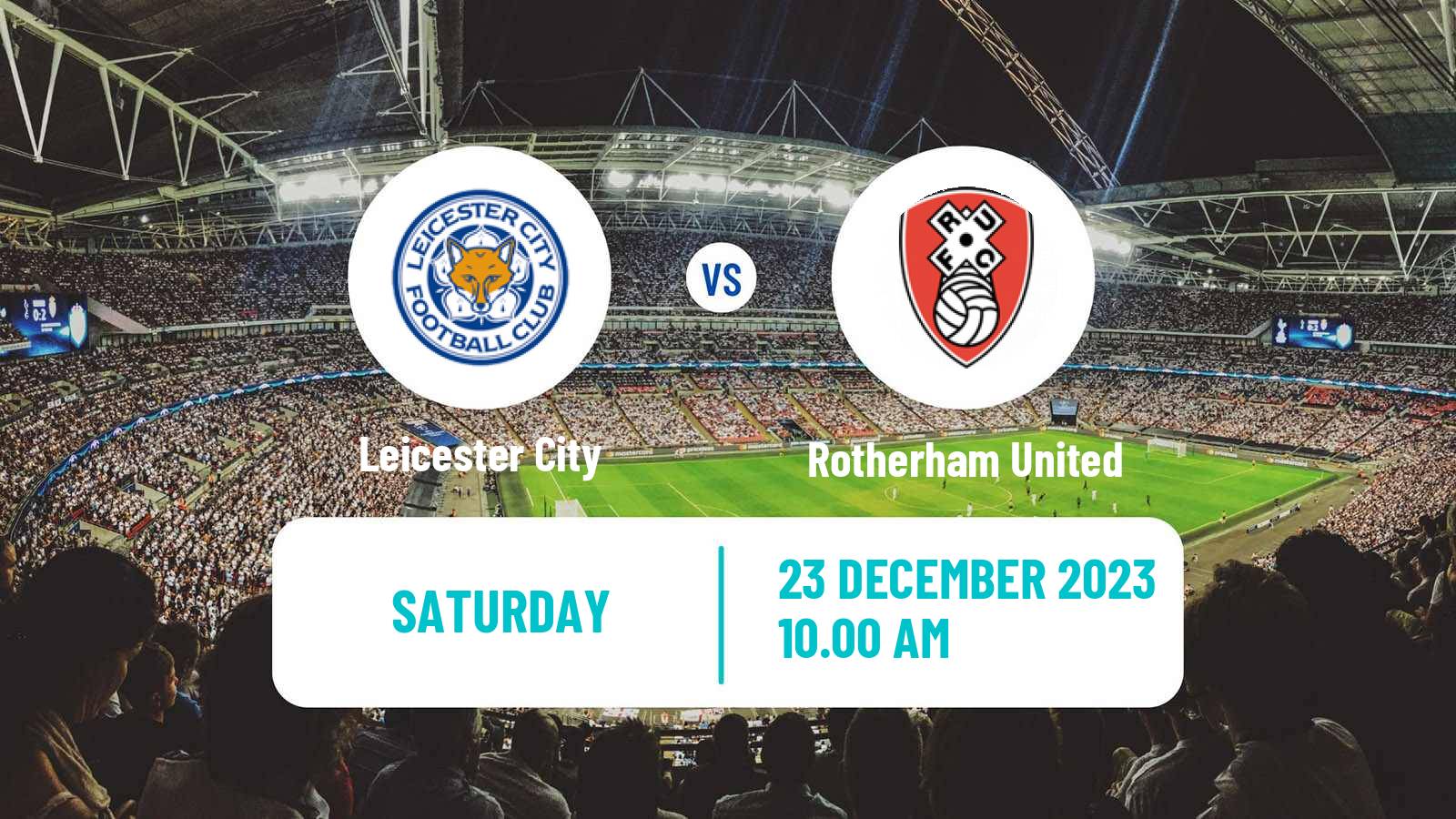 Soccer English League Championship Leicester City - Rotherham United