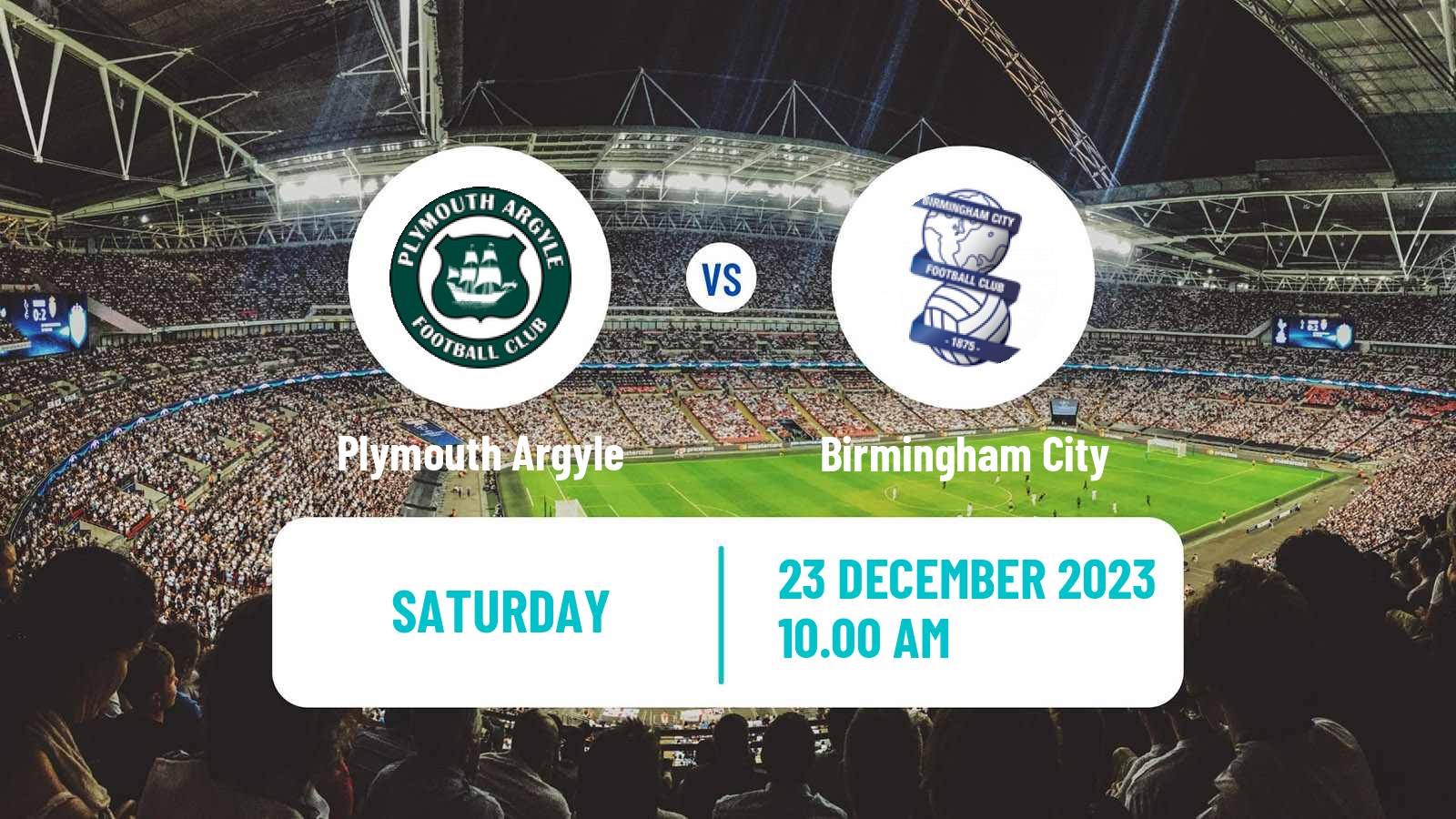 Soccer English League Championship Plymouth Argyle - Birmingham City