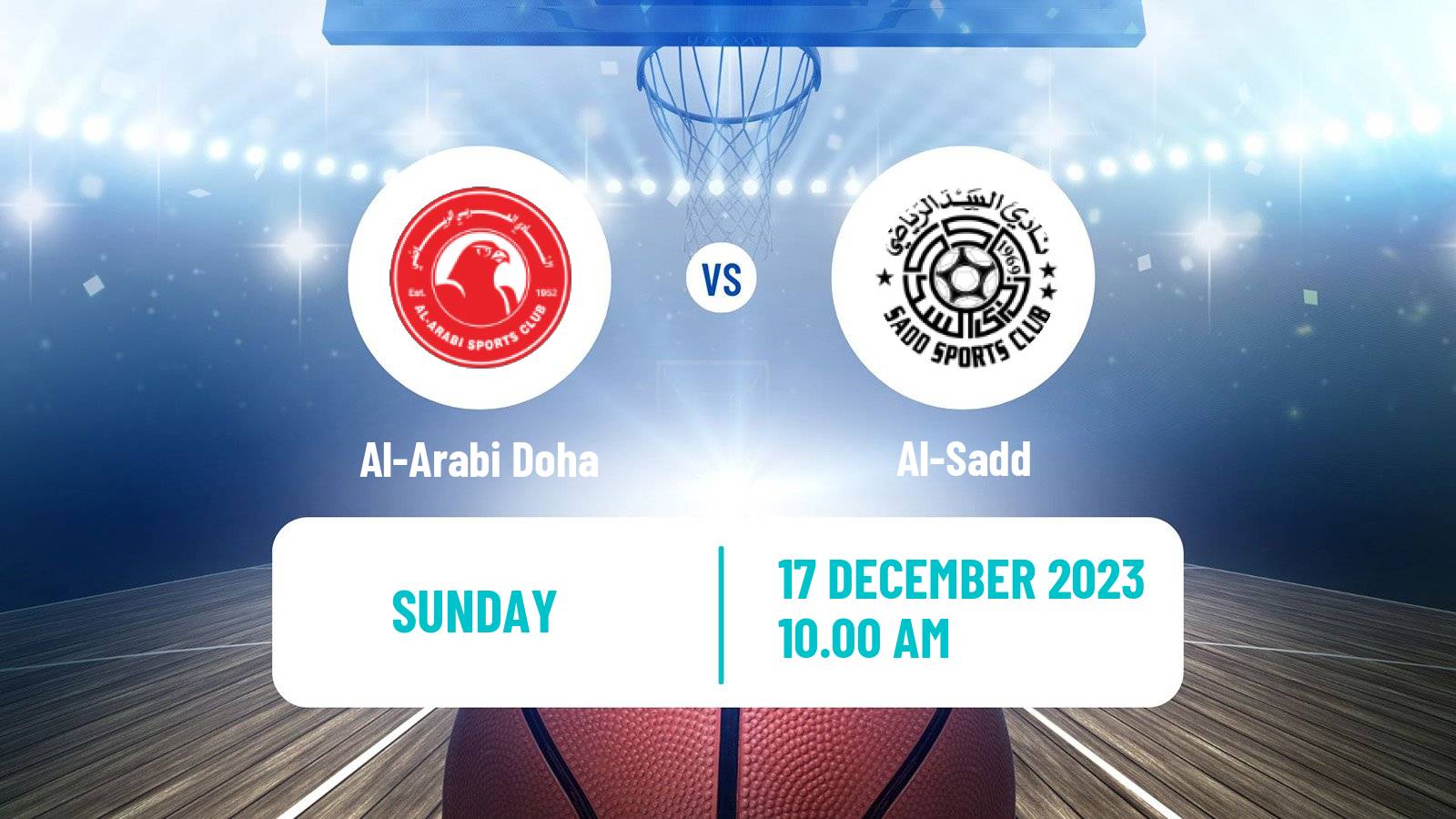 Basketball Qatar Basketball League Al-Arabi Doha - Al-Sadd