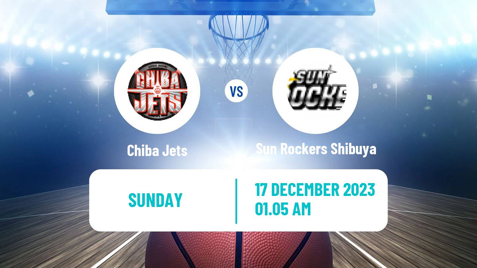 Basketball BJ League Chiba Jets - Sun Rockers Shibuya