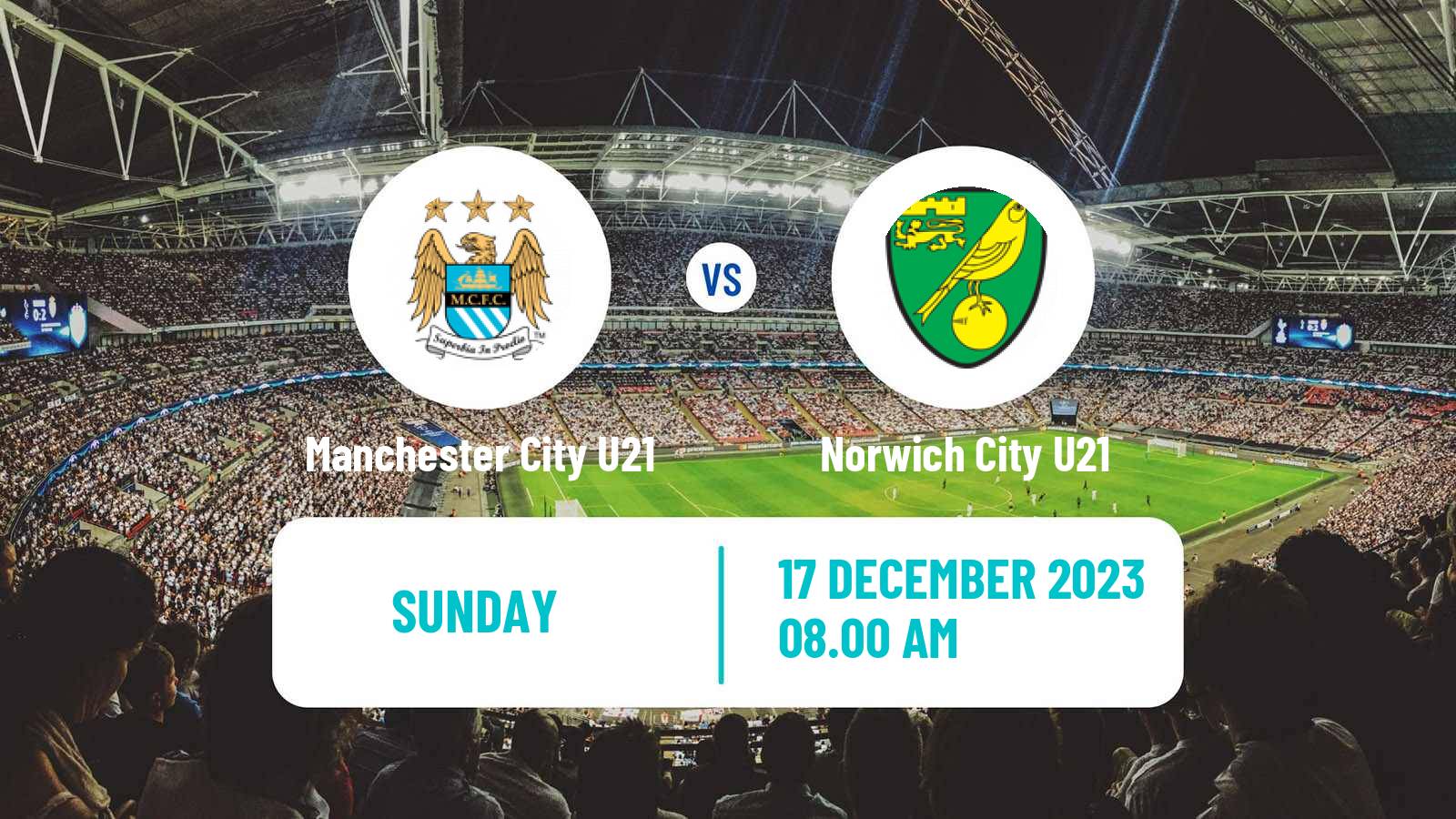 Soccer English Premier League 2 Manchester City U21 - Norwich City U21